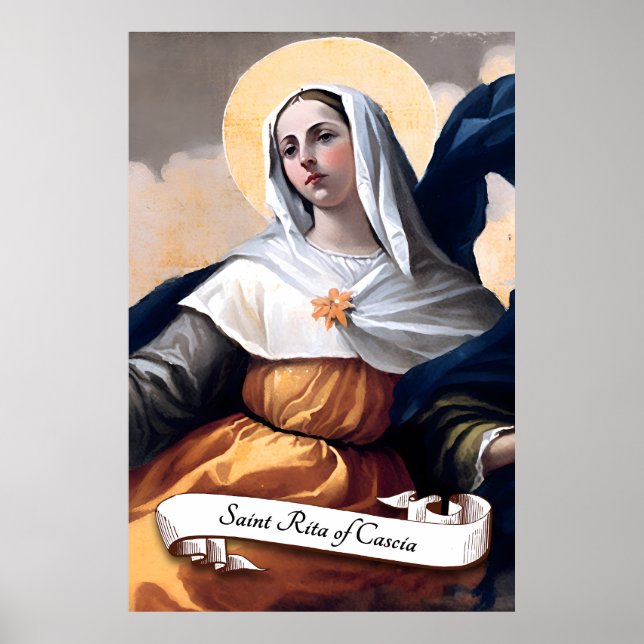 Poster Sainte-Rita de Cascia (Devant)