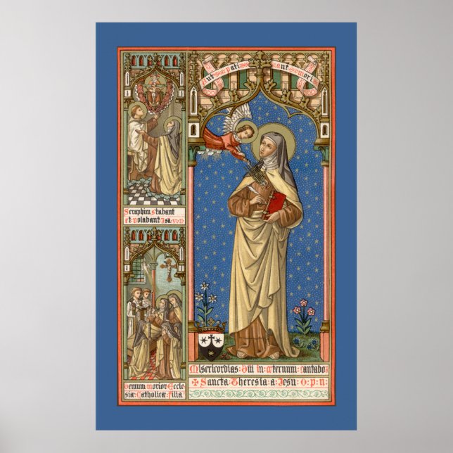 Poster Sainte-Thérèse d'Avila (SAU 28) (Devant)