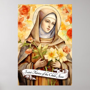 Poster Sainte Thérèse de l'Enfant Jésus