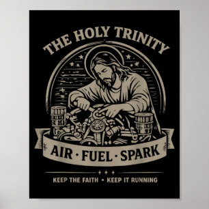 Poster Sainte Trinité Air Carburant Étincelle Garder La F
