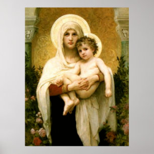 Poster Sainte Vierge Marie et Enfant Jésus