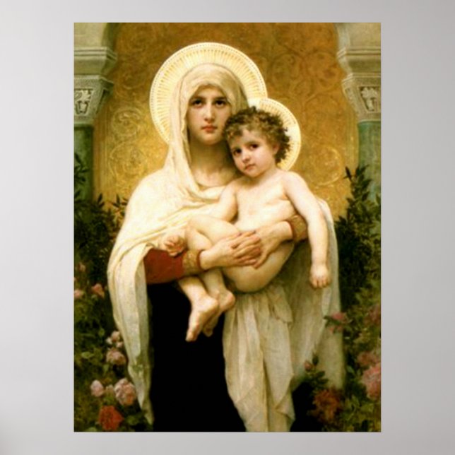 Poster Sainte Vierge Marie et Enfant Jésus (Devant)