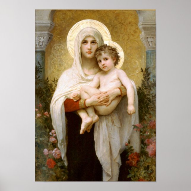 Poster Sainte Vierge Marie et Enfant Jésus (Devant)