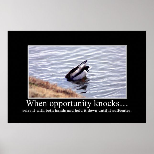 Poster Saisir une opportunité avec vos deux mains [XL] (Devant)