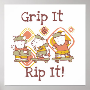 Poster Saisissez-le et déchirez-le faisant de la planche 