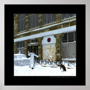 Poster Saison des pingouins espiègles