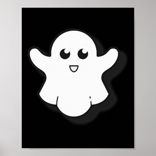 Poster Saison Éffrayante Halloween Ghost Cute Ghost (Devant)