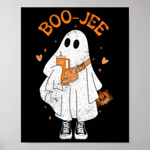 Poster Saison éffrayante mignonne Fantôme Halloween Bouje