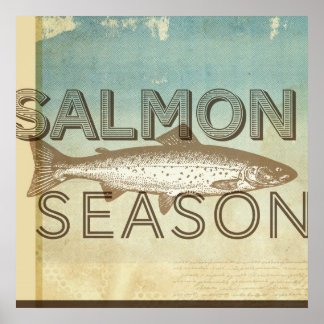 Poster Saison saumon