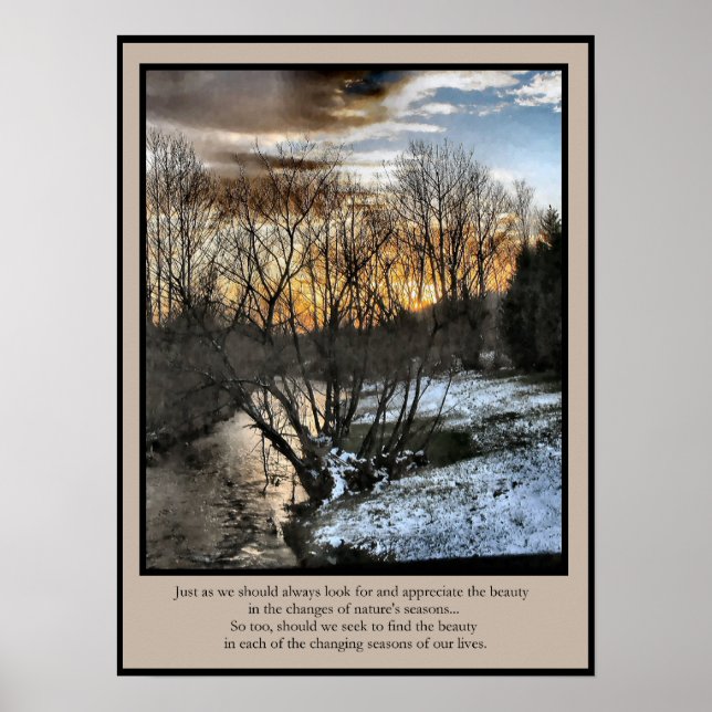 Poster Saisons de cadeaux inspirationnels de nos vies (Devant)