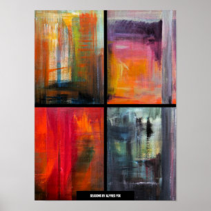 Poster Saisons Peinture par Alfred Fox