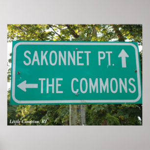 Poster Sakonnet Point, The Commons, Little Compton, RI