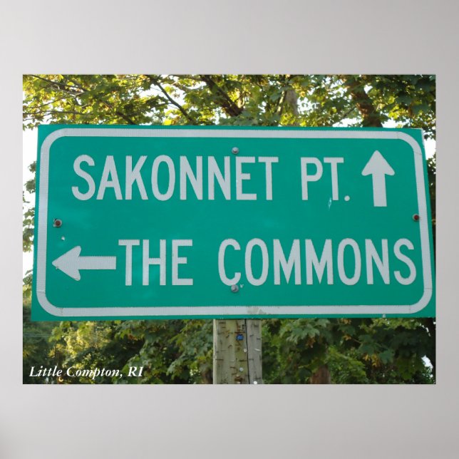 Poster Sakonnet Point, The Commons, Little Compton, RI (Devant)