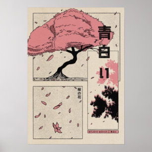 Poster Sakura japonaise
