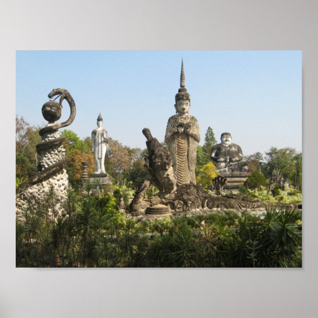 Poster Sala Keo Kou, Nong Khai, Thaïlande (Devant)