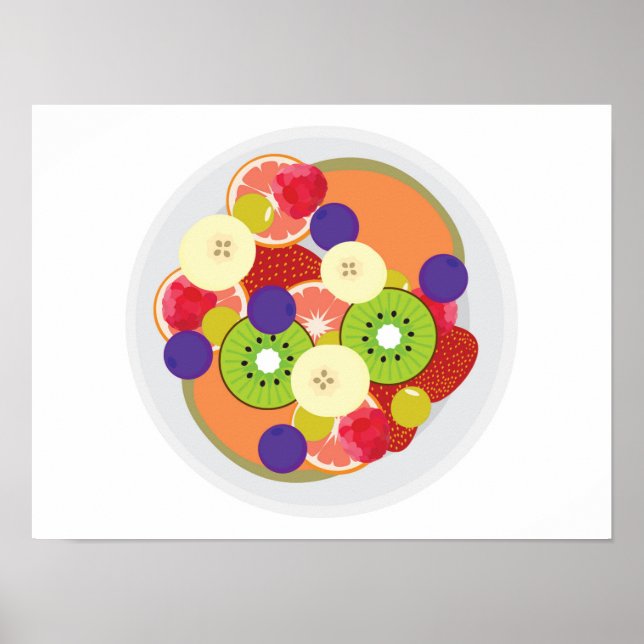 Poster Salade de fruits (Devant)
