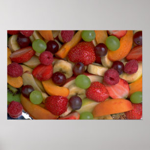 Poster Salade de fruits, gros plan