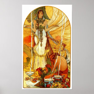 Poster Salammbô par l'affiche d'Alphonse Mucha