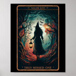 Poster Salem 1692 Halloween Sorcière Ils Ont Manqué Un Ta