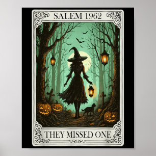 Poster Salem 1692 Halloween Sorcière Ils Ont Manqué Un Ta