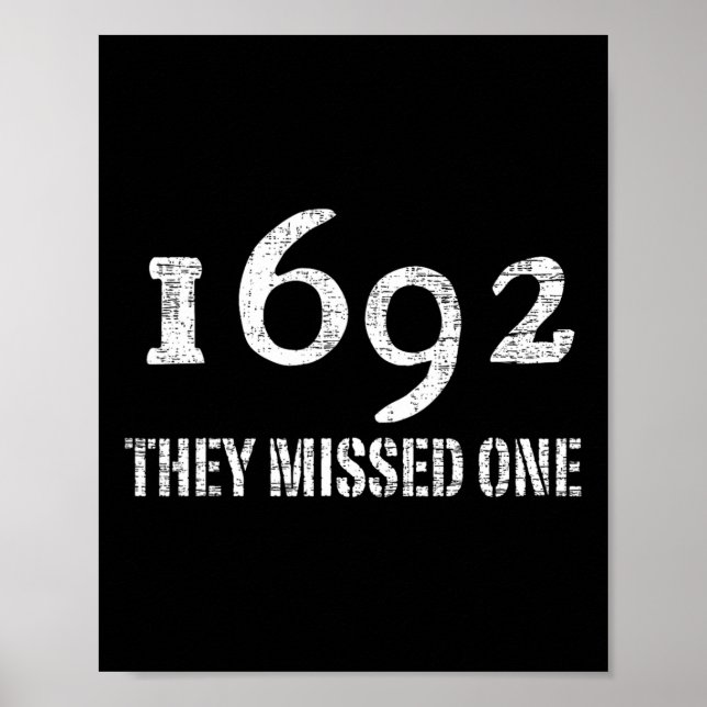Poster Salem 1692 Ils Ont Manqué Un Costume Halloween (Devant)