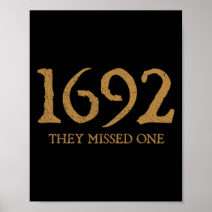 Poster Salem 1692 Ils Ont Manqué Un Costume Halloween Sor