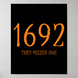 Poster Salem 1692 Ils Ont Manqué Une Drôle Sorcière Hallo
