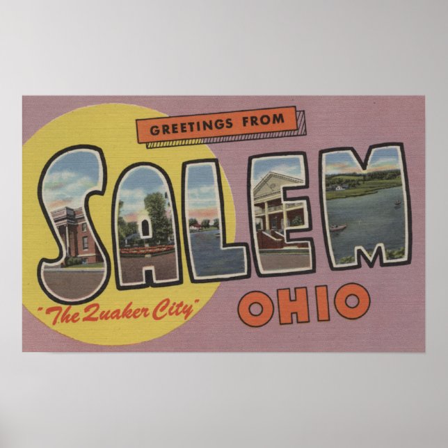 Poster Salem, Ohio (La Cité des Quakers) (Devant)