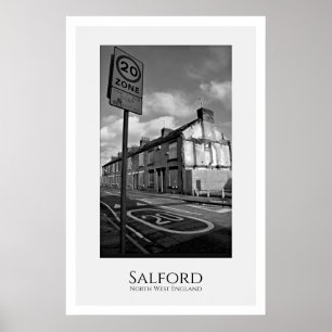 Poster Salford, Nord-Ouest de l'Angleterre