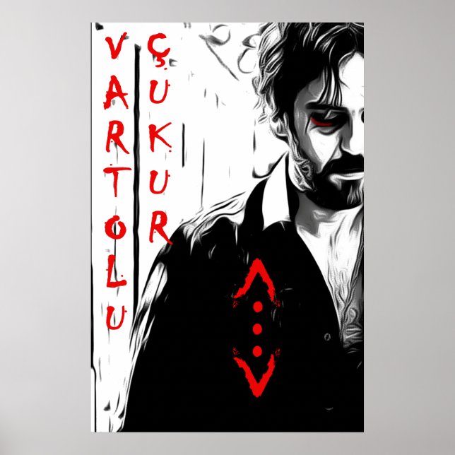 Poster Salih koçovali/ çukur/ B&W (Devant)