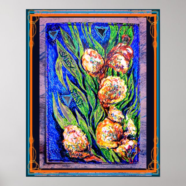 Poster Salix Sense Willow Catkins (Devant)