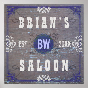 Poster Salle à la maison personnalisable de bière de
