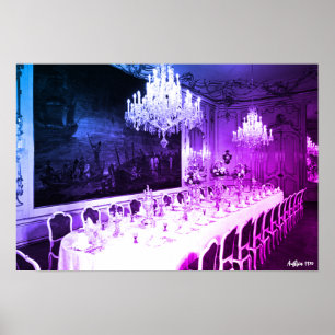 Poster Salle à manger du palais Hofburg de Vienne en Autr