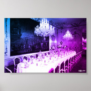 Poster Salle à manger du palais Hofburg de Vienne en Autr