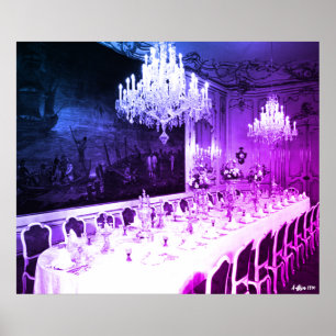 Poster Salle à manger du palais Hofburg de Vienne en Autr