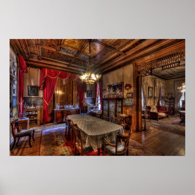 Poster Salle à manger du roi du cuivre - Butte Montana (Devant)