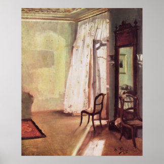 Poster Salle Adolph von Menzel Balcon