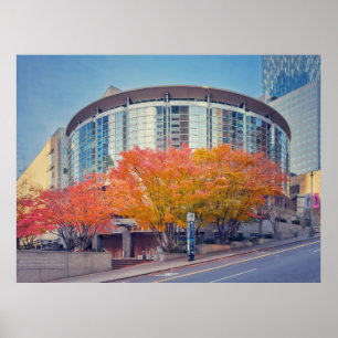 Poster Salle Benaroya de Seattle en automne