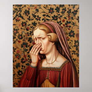 Poster Salle de bain Tudor Queen Funny