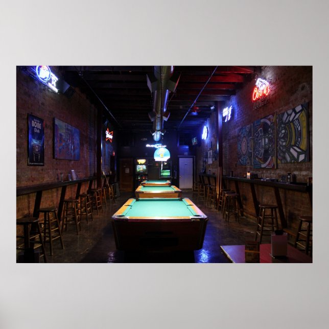 Poster Salle de billard (Devant)