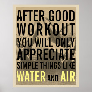 Poster Salle de fitness style couverture de motivation