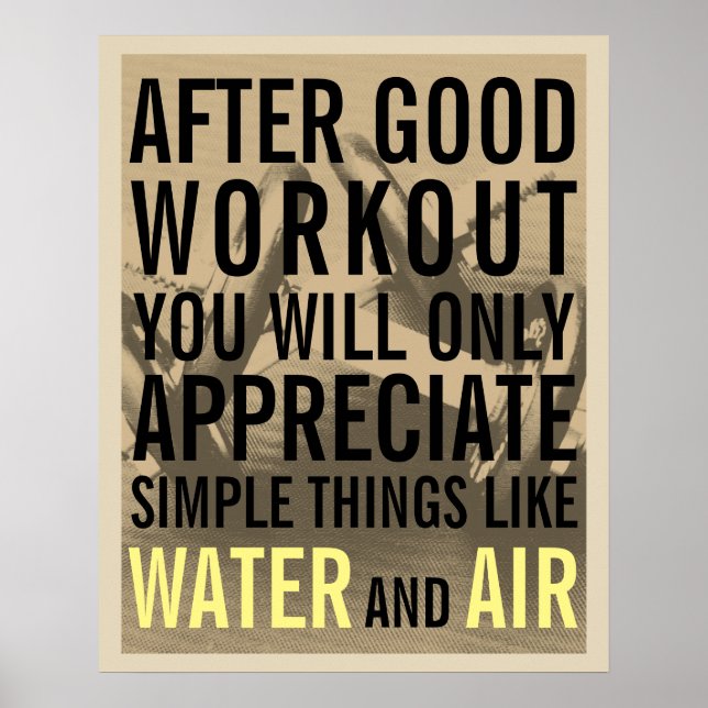 Poster Salle de fitness style couverture de motivation (Devant)