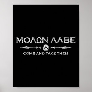 Poster Salle De Sport Et Fitness Sparta - Molon Labe