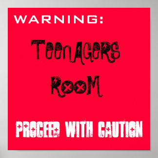 POSTER SALLE DES ADOLESCENTS PROCÉDÉ AVEC ATTENTION