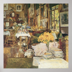 Poster Salle des Fleurs de Childe Hassam, Art Vintage