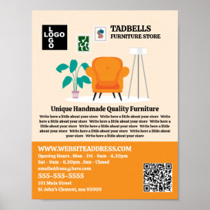 Poster Salle d'été - Ventes de magasin de meubles