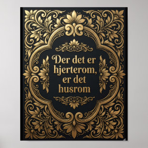 Poster Salle du Cœur d'Or - Patrimoine scandinave de luxe