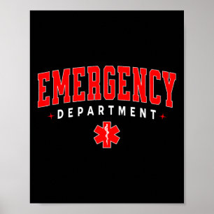 Poster Salle D'Urgence Er Rn Infirmière Département Santé