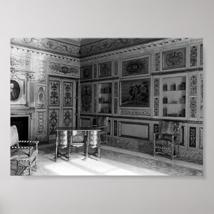 Poster Salle Mazarine du palais du Prince de Monaco vinta