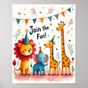 Poster Salle pour enfants /Fête